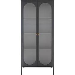 House Nordic Tall Black Vitrinskåp 80x180cm
