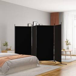 vidaXL 4-panels 346x180 stof Rumdeler