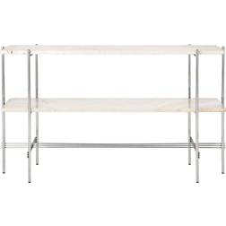 GUBI TS Neutral White Travertine Console Table 30x120cm