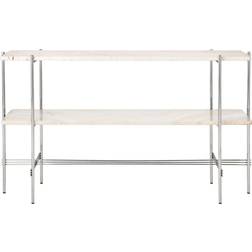 GUBI TS Neutral White Travertine Konsolbord 30x120cm