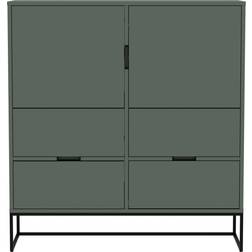 Tenzo Lipp Matt Green Chest of Drawer 118x127cm