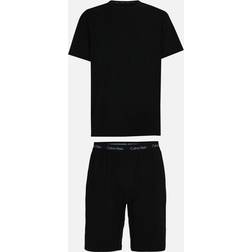 Calvin Klein Modern Cotton T-Shirt & Shorts Jersey Pyjama Set, Black