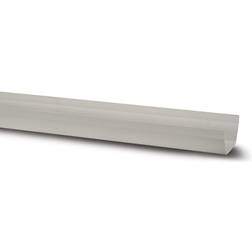 Polypipe White Polypipe 112mm Square Gutter 2mtr RS200W