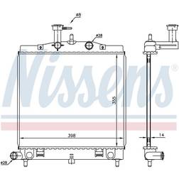 Kylare, motorkylning NISSENS 66760