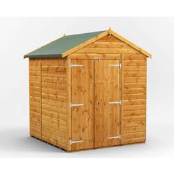 power Roof Windowless Double Door Shed 6'x6' (Building Area )