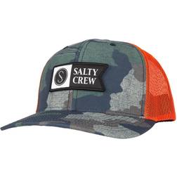 Salty Crew Pinnacle 2 Retro Trucker Cap - Camo/Orange