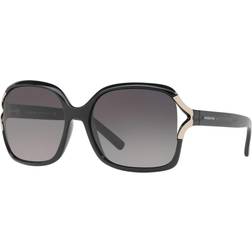 Sunglass Hut HU2002 Polarized for Ladies Black/Gray Gradient