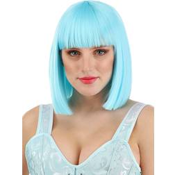 FUN.COM Women's bright blue bob wig