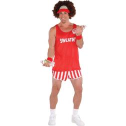 Amscan 843080 Exercise Instructor Character Costume Kit, Set, Red