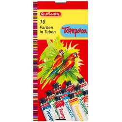 Herlitz Gouachefarbe, farbig sortiert, 10er Karton-Etui
