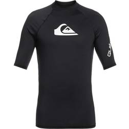 Quiksilver Little Boys All Time Short Sleeve Rash Guard Black Black