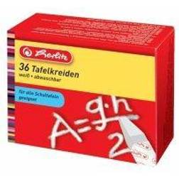 Herlitz Wandtafelkreide, weiß 36er Karton-Etui