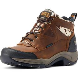 Ariat Ladies Terrain H2O Boots Brown/CowPrint