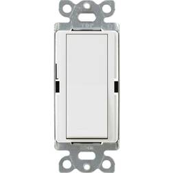 Lutron Claro 15 Amp 4-Way Rocker Switch with Locator Light, White