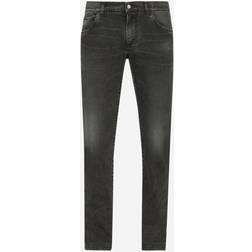 Dolce & Gabbana Gray wash skinny stretch jeans