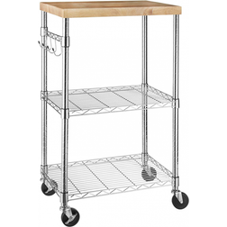 Basics Kitchen Storage Rack Cart on Wheels