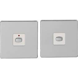 Energenie MIHO045 light switch Chrome, White