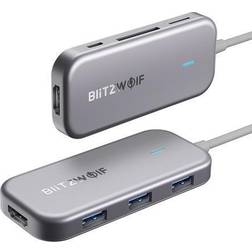 BlitzWolf 7-i-1 Hub USB-C Sort BW-TH5