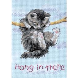 Dimensions Dimensions/Jiffy Mini Counted Cross Stitch 5"X7"-Hang On Kitty 14 Count