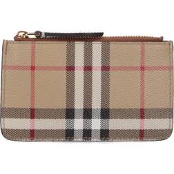 Burberry Archive Beige Kelbrook Check-print Woven Card Holder