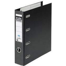 ELBA Lever Arch File with 2 Mechanisms Rado 75mm PVC Black 500 Ark 75 mm 318 mm