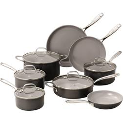 Granitestone pro chalk nonstick pots Cookware Set with lid