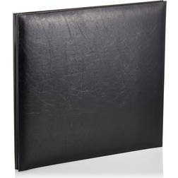 Pioneer Leatherette Postbound Album, 12-Inch-by-12-Inch, Black