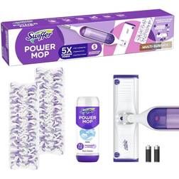 Swiffer Power Mop Starter Kit 1-Power Mop, 2-Pads, Solution