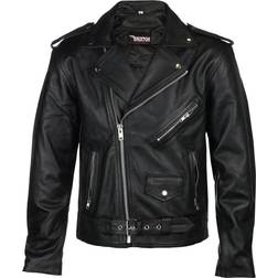 Brixton Jackknife Leather Jacket - Black