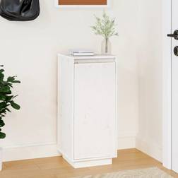 vidaXL white Solid Wood Pine Organiser Shoe Rack