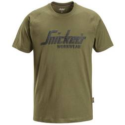 Snickers Logo T-shirt - Khaki green