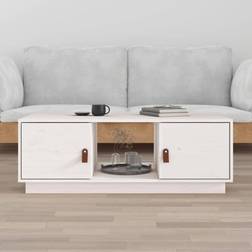 vidaXL 100x50x35 massivt fyrretræ Sofabord
