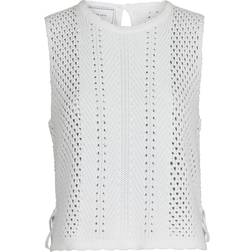 Neo Noir Aza Crochet Knit Top - Off White