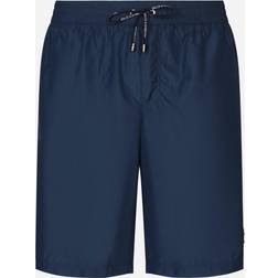 Dolce & Gabbana Mid-length swim trunks with branded plate