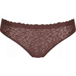 Sloggi Women's Zero Feel Lace 2.0 Brazil Panty Briefs - Ebony Brown