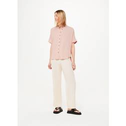 Whistles Women's Maisie Shirred Sleeve Blouse Pink