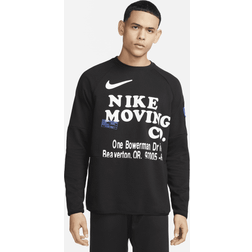 Nike Dri-FIT Men's Long-Sleeve Fitness Top Black