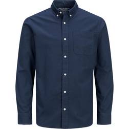 Jack & Jones Male Hemd Bio-Baumwolle Oxford