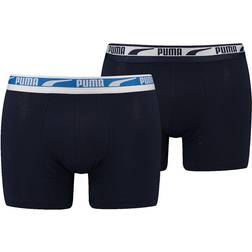 Puma Trunks Mit Label-Details - Marine