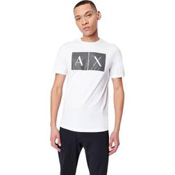 Armani Exchange T-shirt för män, Vitt