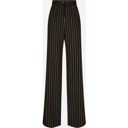 Dolce & Gabbana Pinstripe wool palazzo pants