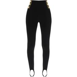 Balmain High-rise stirrup leggings black