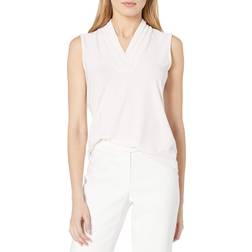 Anne Klein Pleated Shell White White