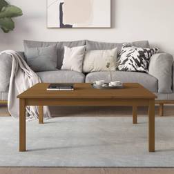 vidaXL Solid Wood Pine Honey Coffee Table