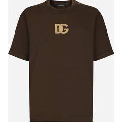 Dolce & Gabbana Cotton T-Shirt with Logo Print