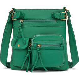 Scarleton Ultra Soft Multi Pocket Crossbody Handbag Medium - Green