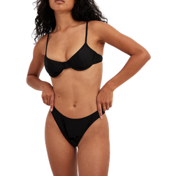 NA-KD High Cut Bikini Panty - Black