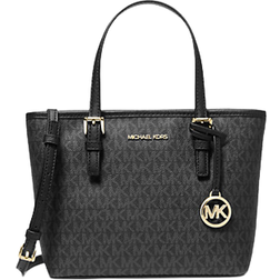 Michael Kors Jet Set Travel Extra-Small Logo Top-Zip Tote Bag - Black