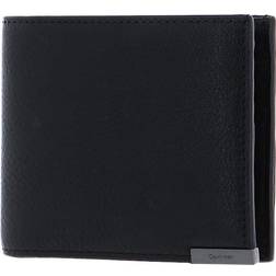 Calvin Klein Modern Plaque Bifold Wallet - Black