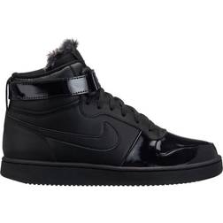 Nike Ebernon Mid Premium Black, Female, Sko, Sneakers, Sort